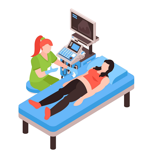 A cardiology specialist performing echocardiography on a patient – Dr. Akhilesh Jain offers advanced echocardiography in Indore for accurate heart diagnosis.
